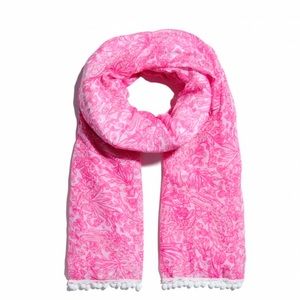 Lilly Pulitzer x target pompom scarf